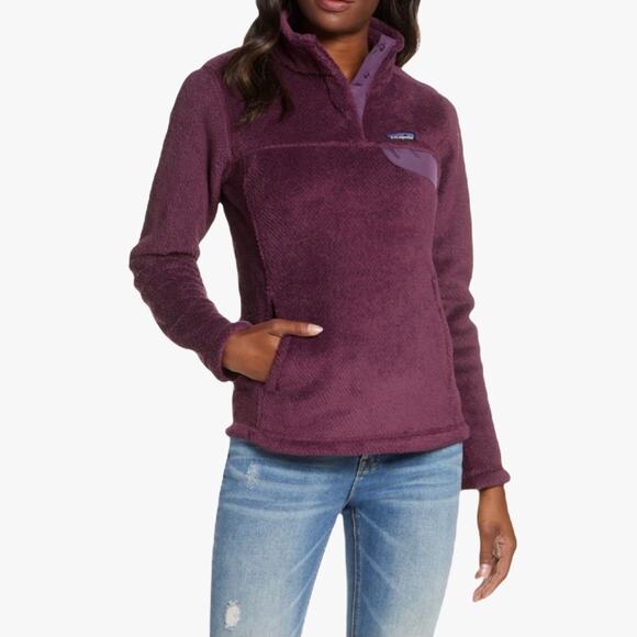 Patagonia Re Tool Snap T Pullover Fleece Top Purple Size M - Picture 1 of 6